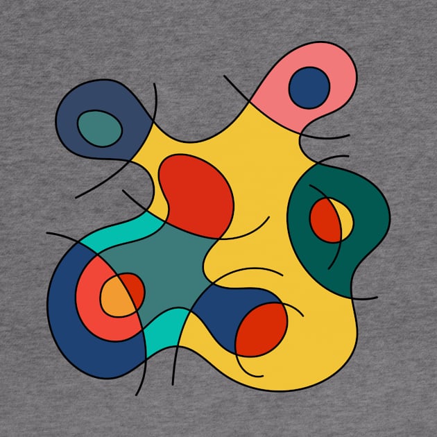 Surreal Amoeba #11 (Miro Inspired) by n23tees